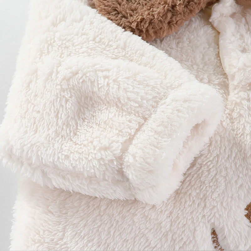 Newborn Baby Bodysuit New Autumn Winter Infant Jacket for Boy Flannel Onesies for Girls Soft Bebe Romper Baby Clothes 0-12 Month