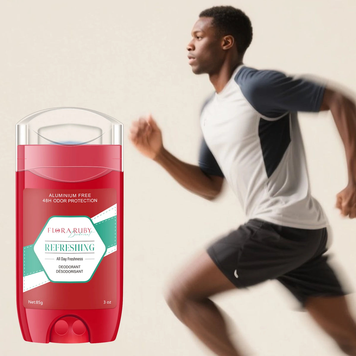 Aluminum Free 48-Hour Sweat and Odor Protection Body Deodorant Stick, All-Day Underarm Protection for Men and Women