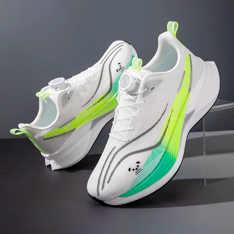 Carbon Plate Running Shoes Ultra Lightweight Soft Breathable Mesh Daily Training Sneakers Shock Absorbing for Men Women Jogging