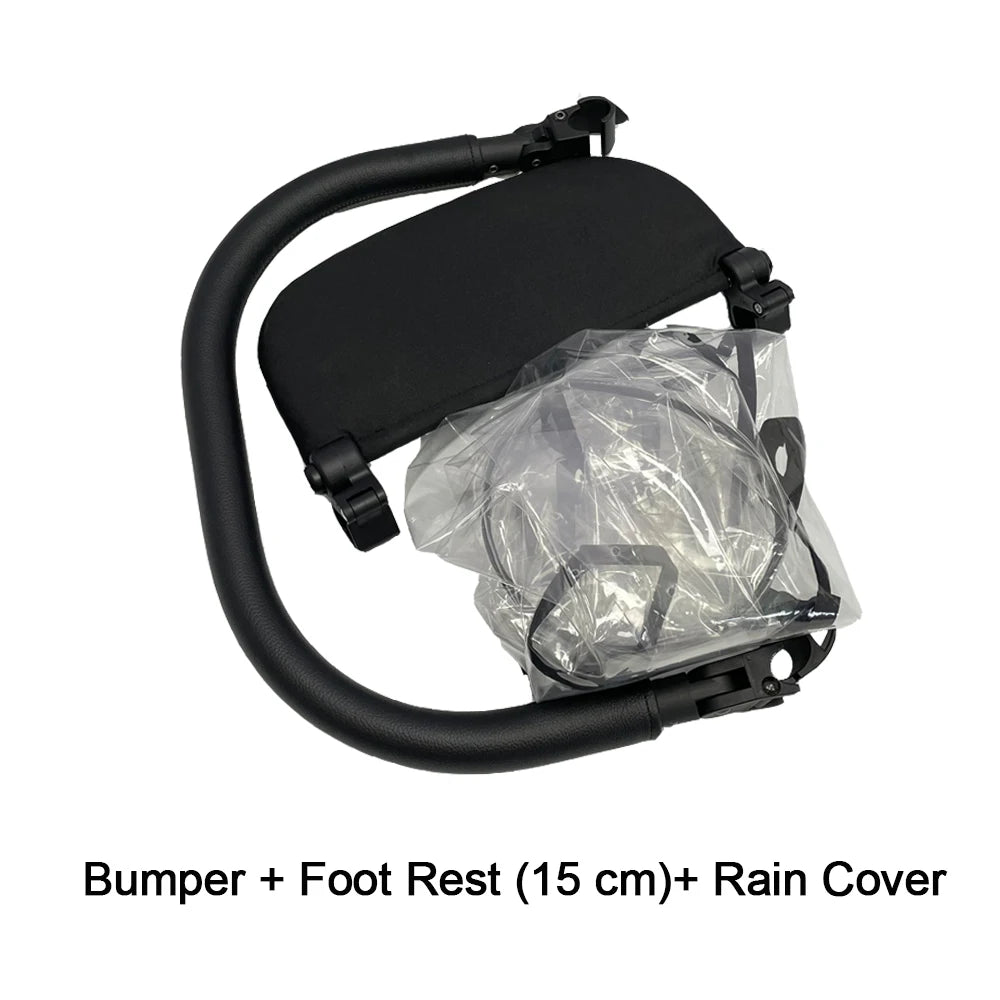 MomTan® Baby Stroller Accessories Armrest PU Leather Bumper Bar Handrail Extend Footboard Compatible with Babyzen YOYO 2 YOYO 3