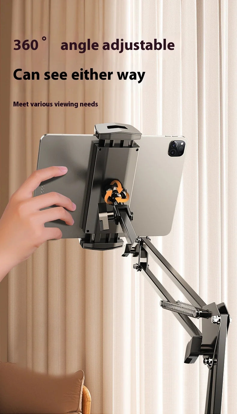 Adjustable Bedside Phone Stand Suitable For iPad Tablet Multifunctional Metal Extendable Lazy Person Watching Tv On The Bed