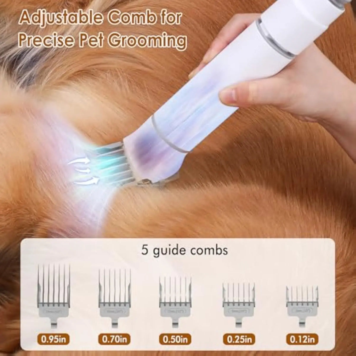 Pet Hair Care Vacuum Cleaner, Multifunctional Handheld Modern Plastic Pet Care Vacuum Cleaner Set, Suitable for Cats and Dogs