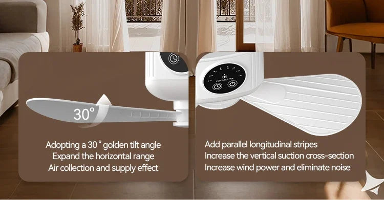 7200mAh Ceiling Fans Portable Camping Fan Tent Air Circulator Cooler Outdoor Rechargeable Electric Fan LED Light Remote Control