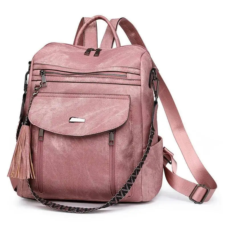 Hot Sale Luxury Women's Backpack Multifunctional Layers Double Shoulder Bags Luxury Good Quality  Spring Trend PU Women's Bag