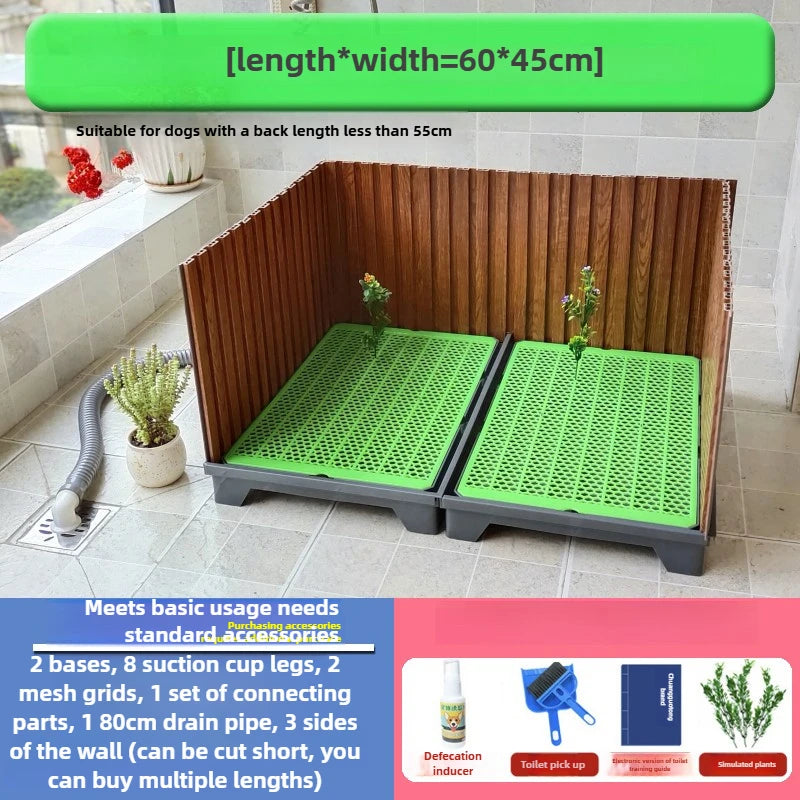 Pet Toilet with Baffle Flushing Water Directly Discharged Sewer Pet Cleaning Products Accessories Cats Dogs Rabbits Toilet