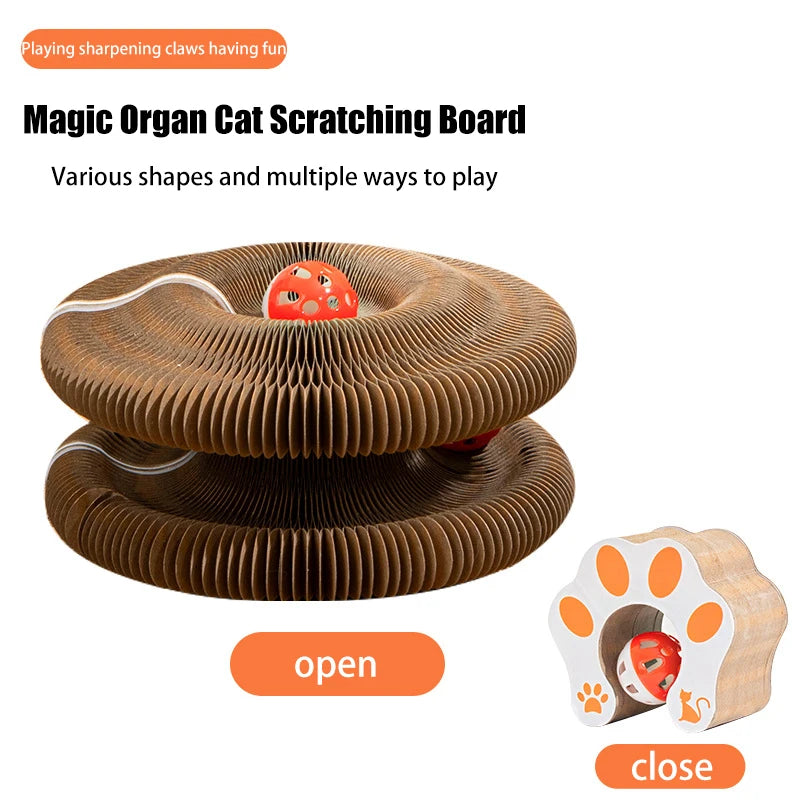 Cat scratch board cat nest wear-resistant and anti fall cat toy self entertaining corrugated paper claw grinding board