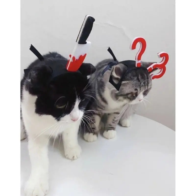 Pet Costume Funny Headwear for Cat Puppy Dog Halloween Photography Props Party Supplies Pet Accessories
