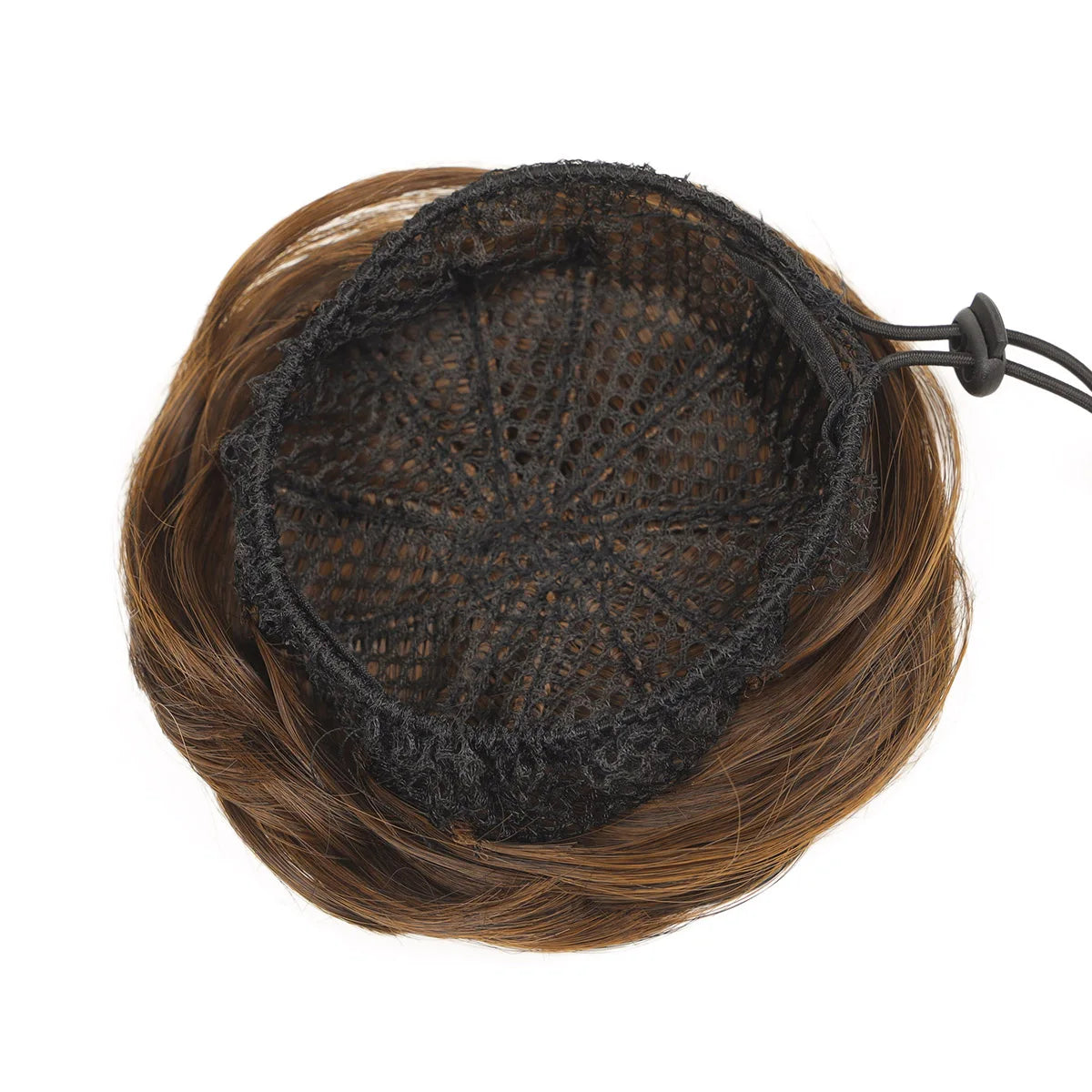 Synthetic Hair Bun Hair Drawstring Hair Bun Wig Flexible Brown Chignon bun For Women Daily use