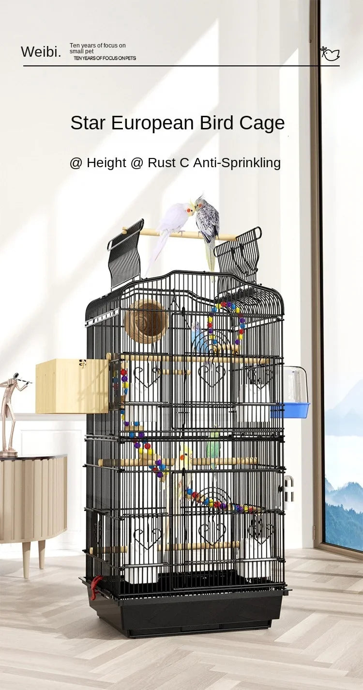 Hut Feeder Nest Bird Cage Parrot Carrier Breeding Villa Home Bird Cage Pigeon Luxury Oiseaux Accessoires Products Pet