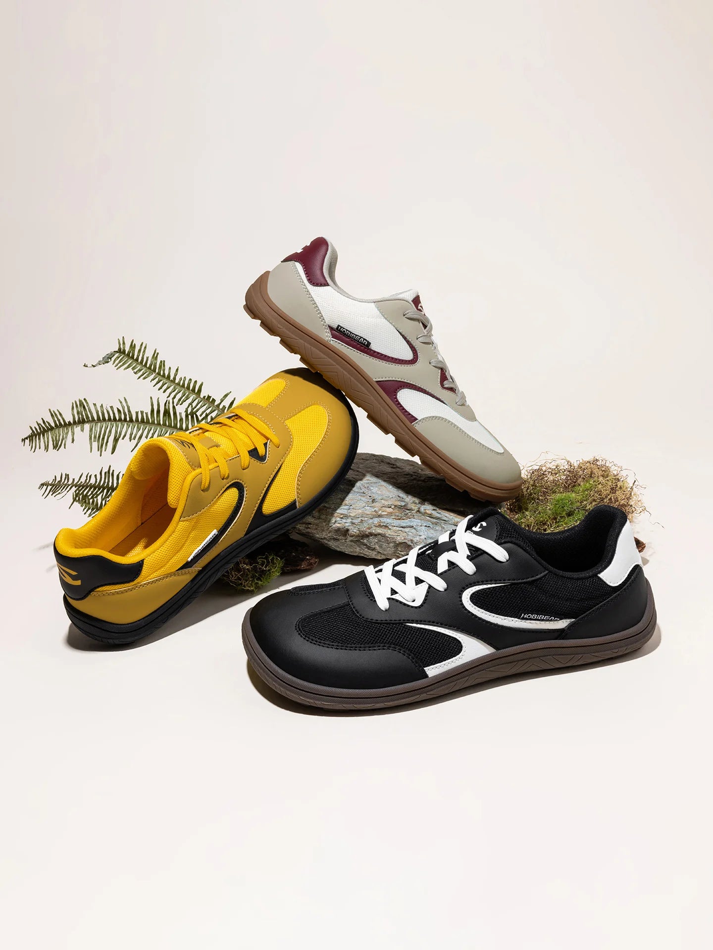HOBIBEAR Unisex Barefoot Shoes Wide Width Minimalist Sneakers Zero Drop Classic Retro Outdoor Walking Shoes for Men Women