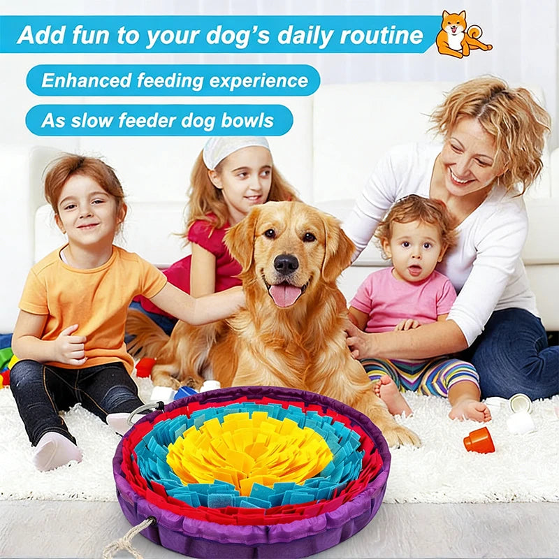 Pet Snuffle Mat Indoor Dog Training Snuff Mat for Cats Dogs Stress Relief and Slow Feeding Mat Washable Dog Toy Pet Supplies