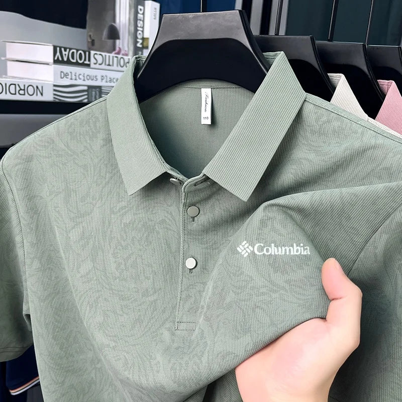 Designer Men's Short Sleeved Polo Shirt Summer New Cool Breathable Fashion Original Print T-shirt Business Casual Men's Clothing
