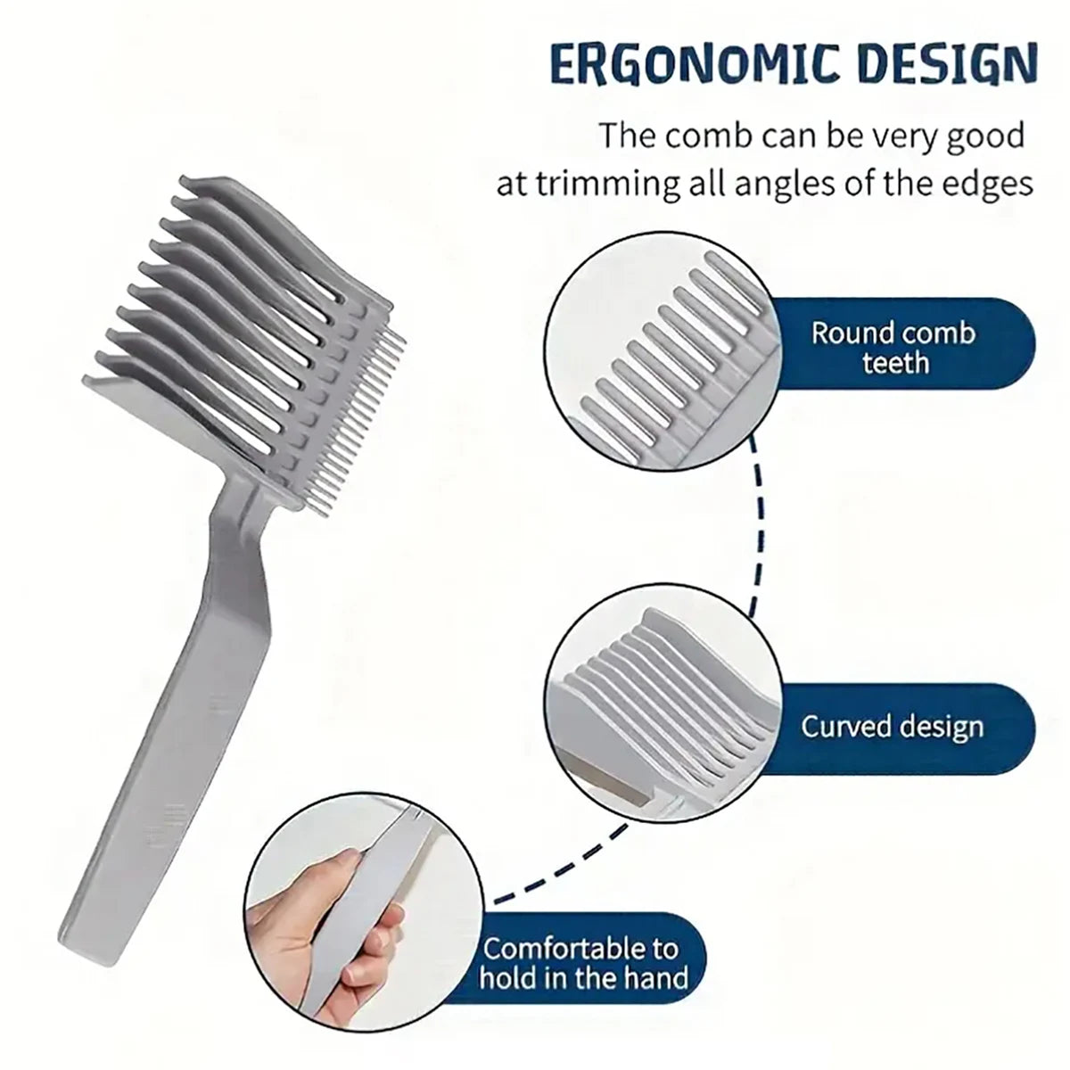Professional hair cutting comb set, durable ABS, essential hair styling tool for precise styling, special for real hair wigs