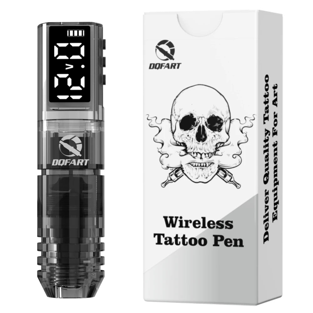 DQFART Hot Poseidon Wireless Tattoo Machine Pen 3Styles 6Colors 1600mAh Safe Professional Artists Creative Designs Beginner