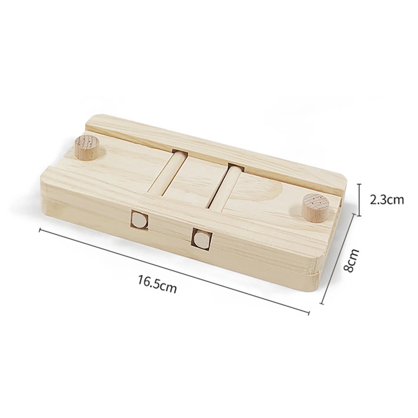 Wooden Enrichment Foraging Toy Chew Toys Funny Puzzle Game Feeding Toys for Bunny Hamster Chinchilla Small Pet Rabbit