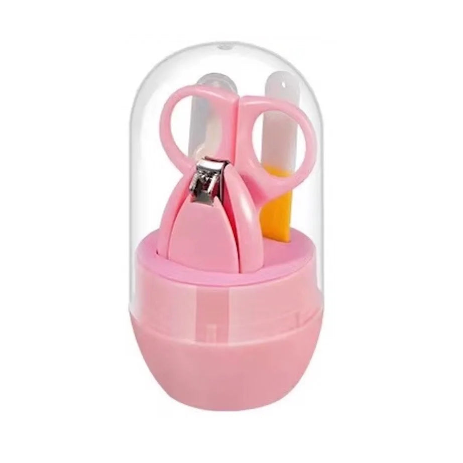 4pcs Infant Baby Clipper Nail Set, Baby Grooming Kit, 4-in-1 Baby Care Set, Baby Nail Clipper, Scissors, File, Tweezer
