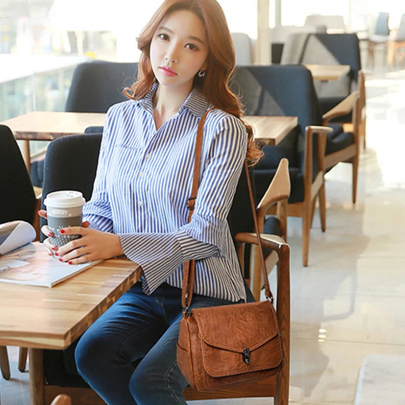 Vintage Soft Leather Women's Crossbody Bag Luxury Designer Handbag Small 2024 Sac a Femme Femmels' Shoulder Bags