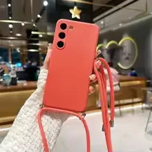 Best-selling metal buckle matte solid color crossbody strap phone case for SamsungS26 S25 S24 S23 S22 S21 PIus UItra FE EdgeAnti