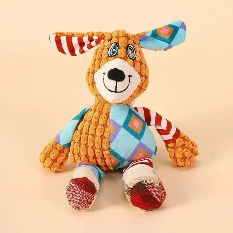 1/2 Pcs Pet Voice Toys Dog Plush Teeth Grinding Anti Bite Interactive Cat and Dog Supplies Self Hi Training Toys
