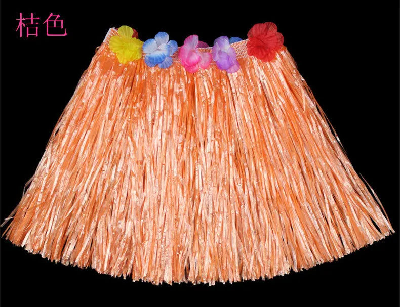 Halloween length30cmHula dance costume with garland for performance, Hawaiian children's hula outfit