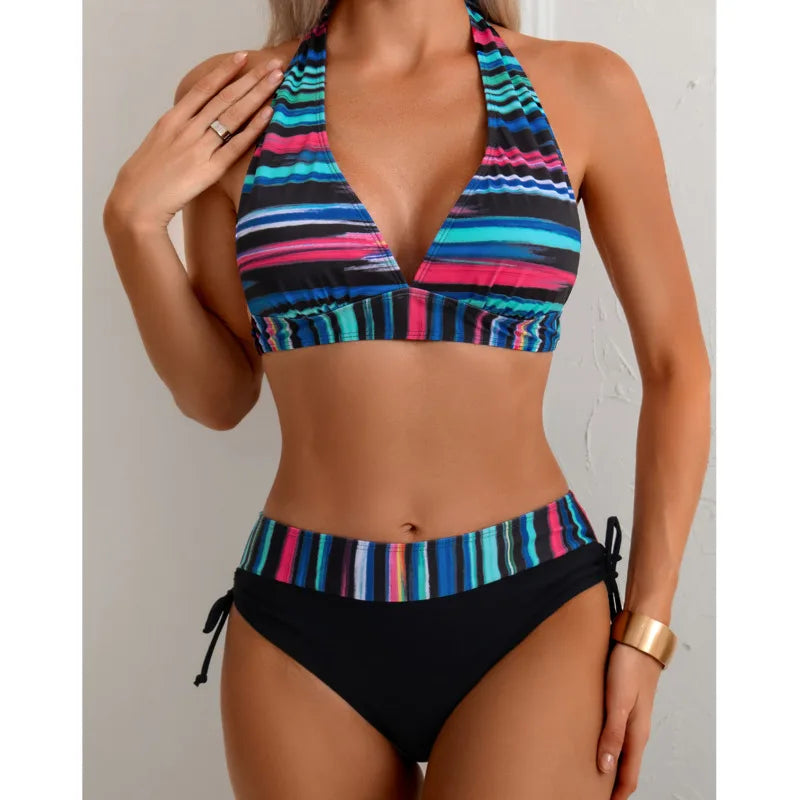 Striped Sexy Bikinis 2026 Women Swimwear Female Swimsuit For Swim Wear Bathing Suits Brazilian Bikini Set Beachwear Pool Bather