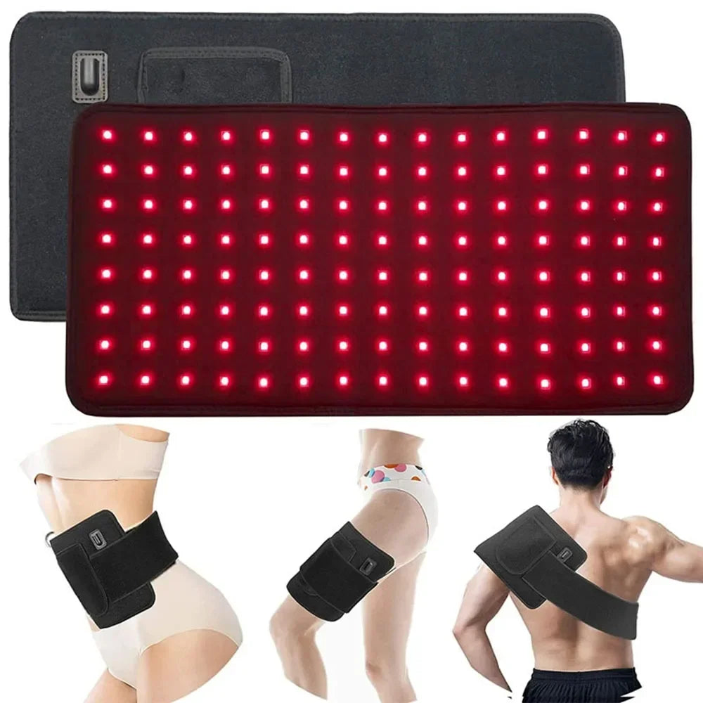 Red Infrared Light Therapy Pad LED Beauty Devices for Face and Body Back Knee Hands Feet Relief Portable 660nm 850nm Heat Pad