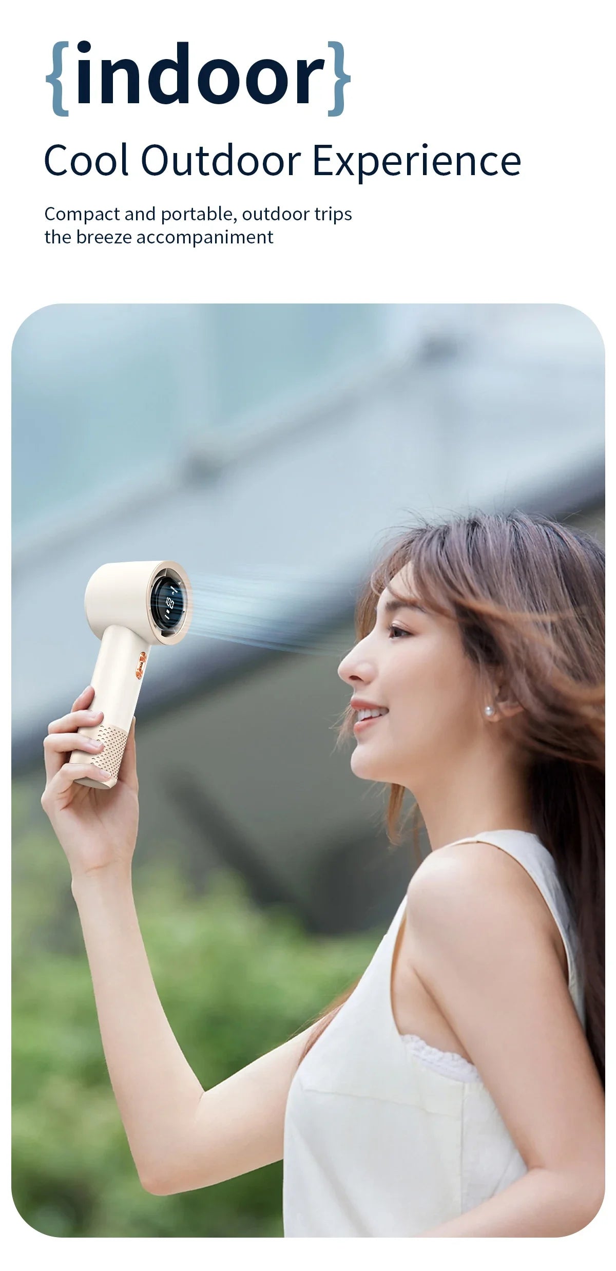 Lenovo Handheld High-Speed Fan Mini Portable Air Conditioner With Six Fans And 199 Levels Of Infinite Adjustment New 2026