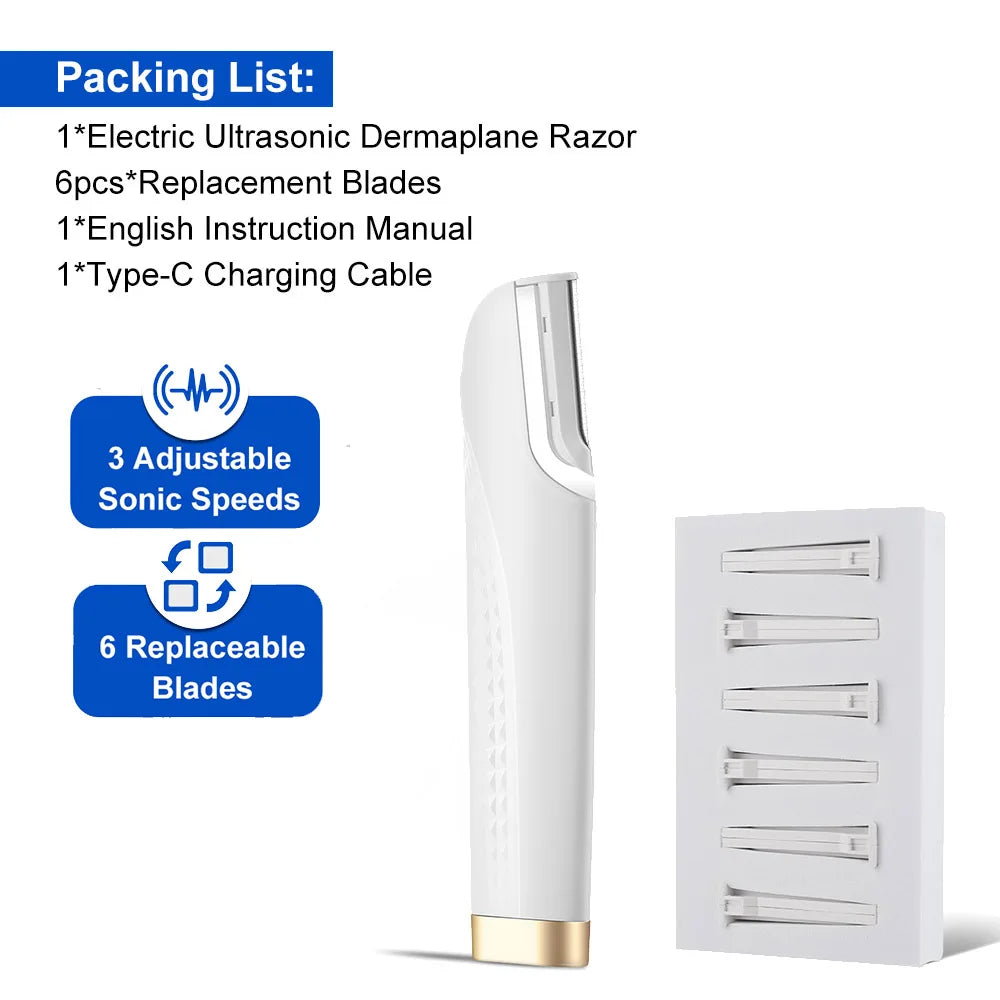 Electric Mini Razor Hair Remover for Ladies Painless Bikini Trimmer Safe Shaver for Leg Arm Armpit Intimate Area Female Epilator