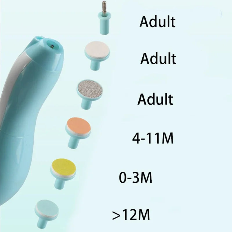 2026 New Baby Electric Nail Trimmer Multifunctional Infant Manicure Set Kids Fingernail Polisher Cutter Baby Care Accessory