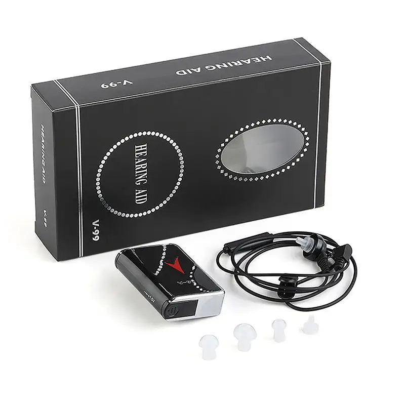 Mini Invisible Ear Hearing Aids With Noise Cancelling And Speech Enhancement Rechargeable For Adult Elderly Seniors Watching TV
