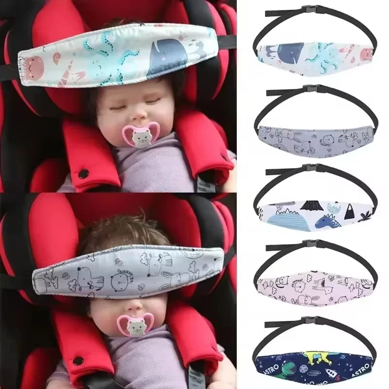 Baby Car Seat Head Support Strap Infant Stroller Safety Pillows Fastening Belt Adjustable Boy Girl Playpens Baby Head Positioner