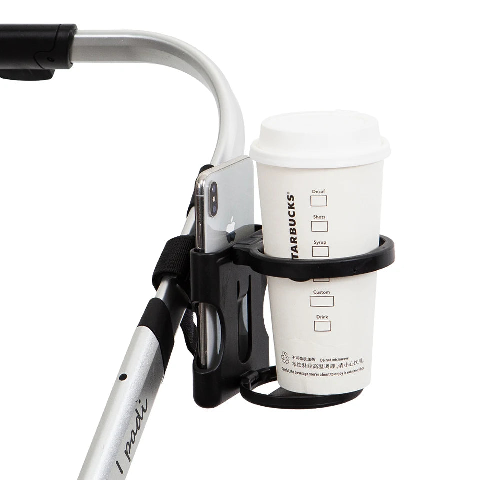 Foldable Cup Holder For Stroller Phone Holder Universal Pram Baby Stroller Accessories Baby Bottles Rack Suitable Outside Travel