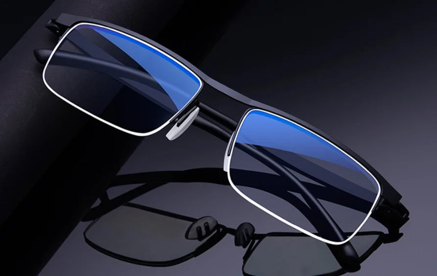 Intelligent zoom for both men and women anti-blue light reading glasses, progressive multi-focus dual use reading glasses