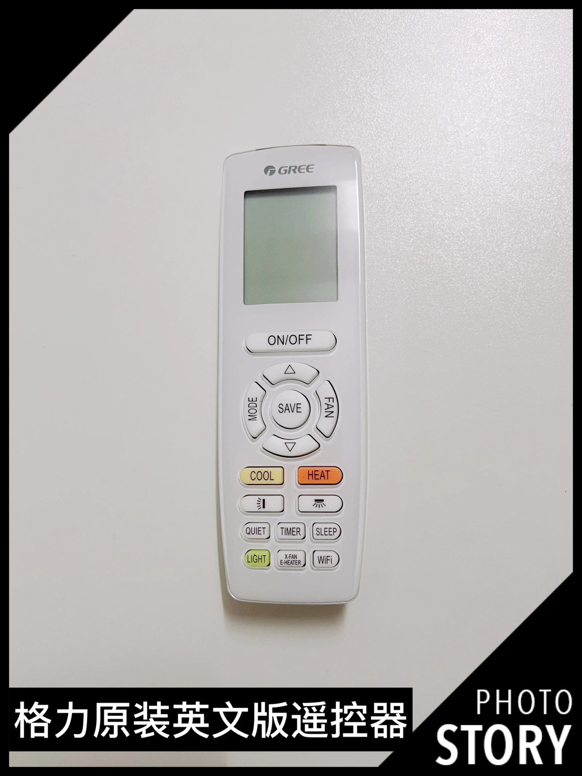 Gree's Brand New Original Remote Control with Various English Versions, Compatible with Both Split and Cabinet Machines
