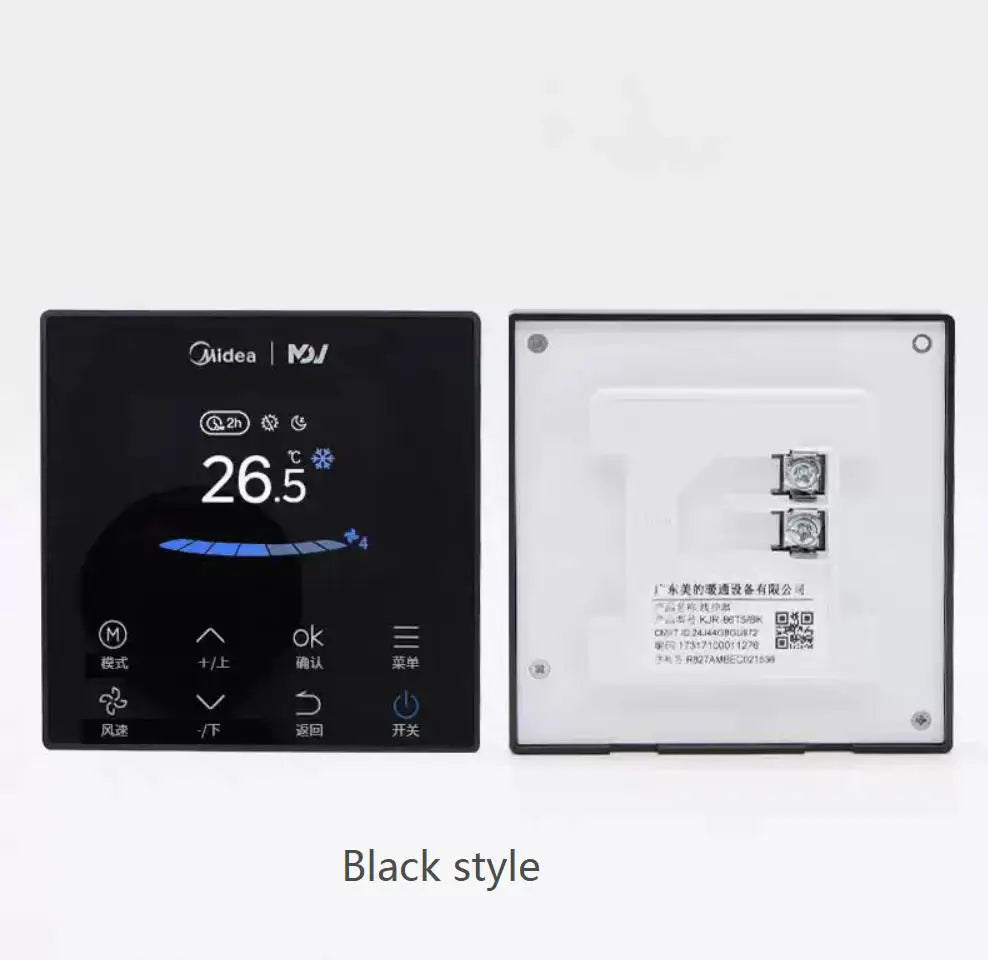 New Midea remote control supports TR V8 color screen remote controller WDC3-86T wifi 17317100008676 KJR-86S KJR-86T5/BK wifi