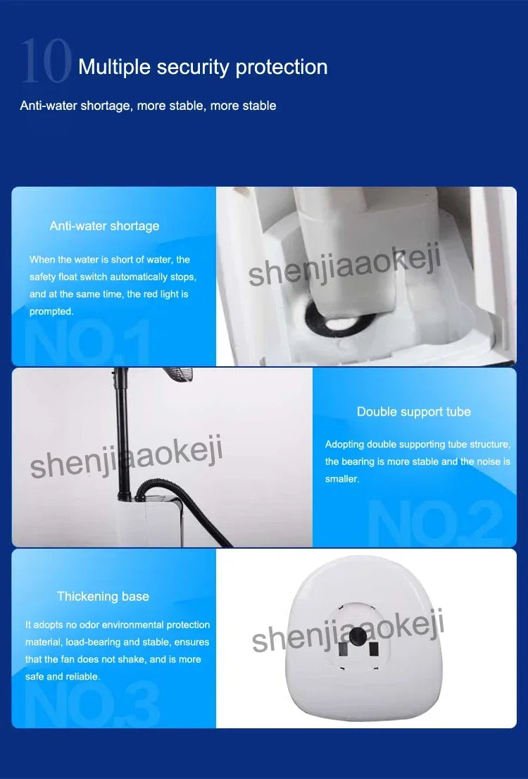 Office air humidifier Electric Fan Water mist fan Air condition fans cold fog fan remote control 12h timing