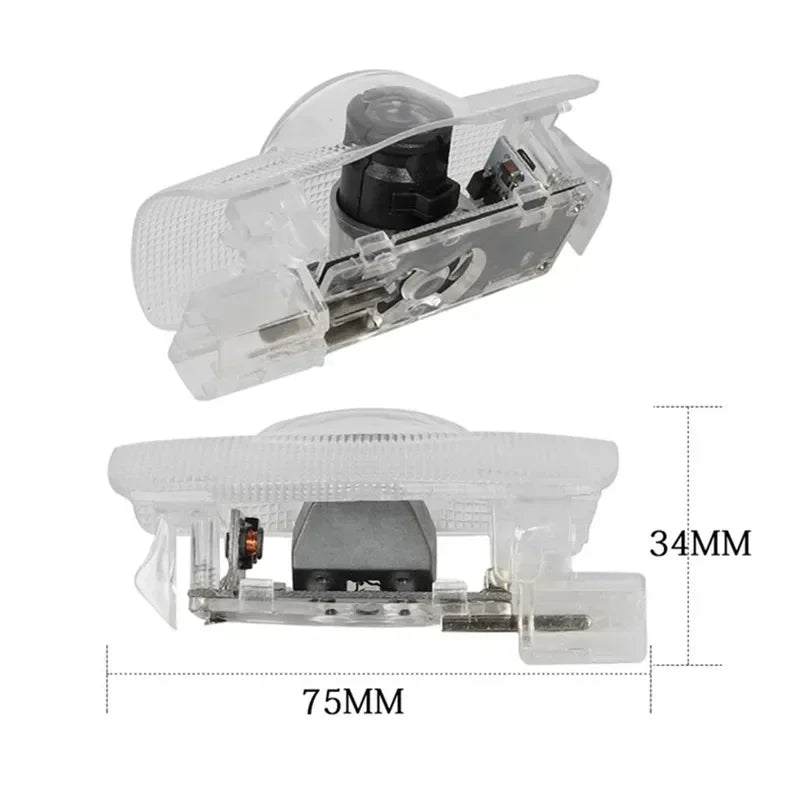 LED Car Door Welcome Light Projector Ghost Shadow Courtesy Lamp For Land Cruiser LC300 2007-2019 Car Accessories 2PCS