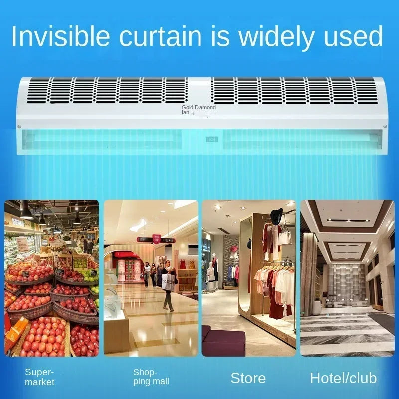 220V Commercial Air Curtain Door for Supermarket and Cold Storage with Silent Operation CAA