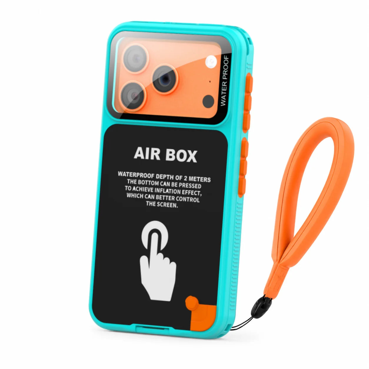 IP68 Waterproof Phone Case for iPhone 6.1/6.7 inch Series, with Floating Ring, Touchable, Suitable for iPhone 17/16/15/14/13/12