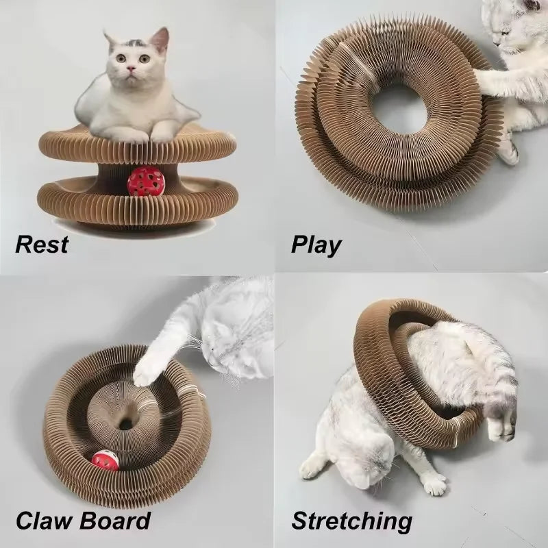 Cat scratch board cat nest wear-resistant and anti fall cat toy self entertaining corrugated paper claw grinding board