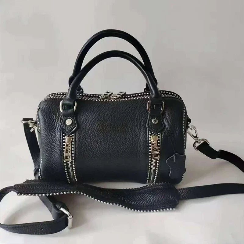 New Women Shoulder Bag Luxury Design Fashion Ladies Crossbody Bag Black PU Leather Vintage Chain Envelope Bag