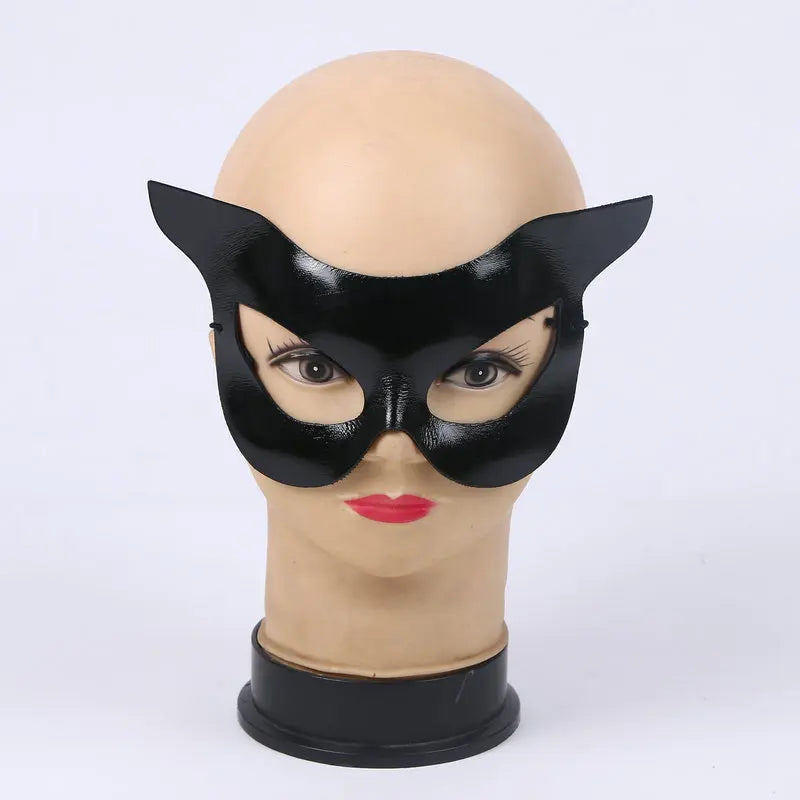 Halloween Costume Party Party Dress Up Props New Black Half Face Sexy Beauty Play Masks