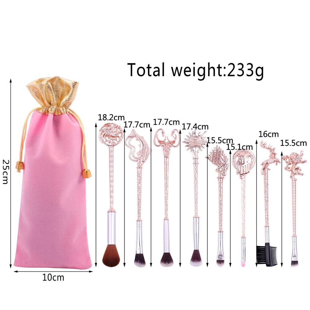 Movie Game of Thrones Hand of the King Song of Ice and Fire Makeup Brushes Set Foundation Blending Brush Female Makeup Tools