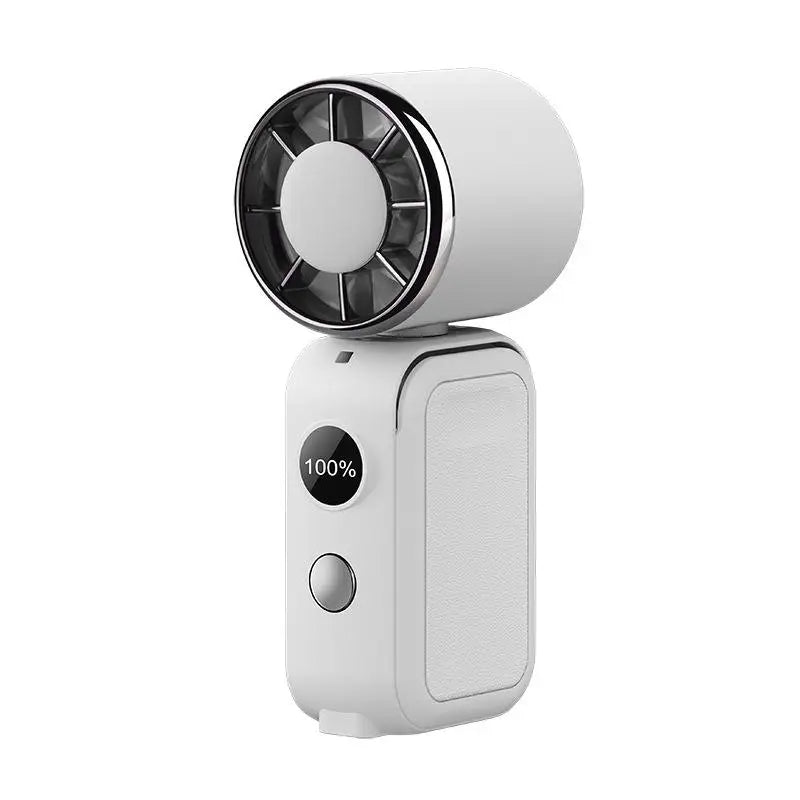 Portable Handheld Mini Fan Foldable Cooling Fans 5 Speed USB Rechargeable Fan with Phone Stand And Digital Display Screen