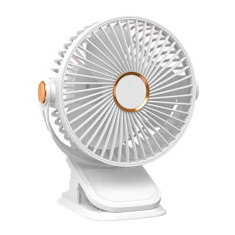 1 Set 720° Rotating Hanging Clip Fan Night Light Air Cooler USB Rechargeable Electric Fan Outdoor Camping Small Fans Ventilador