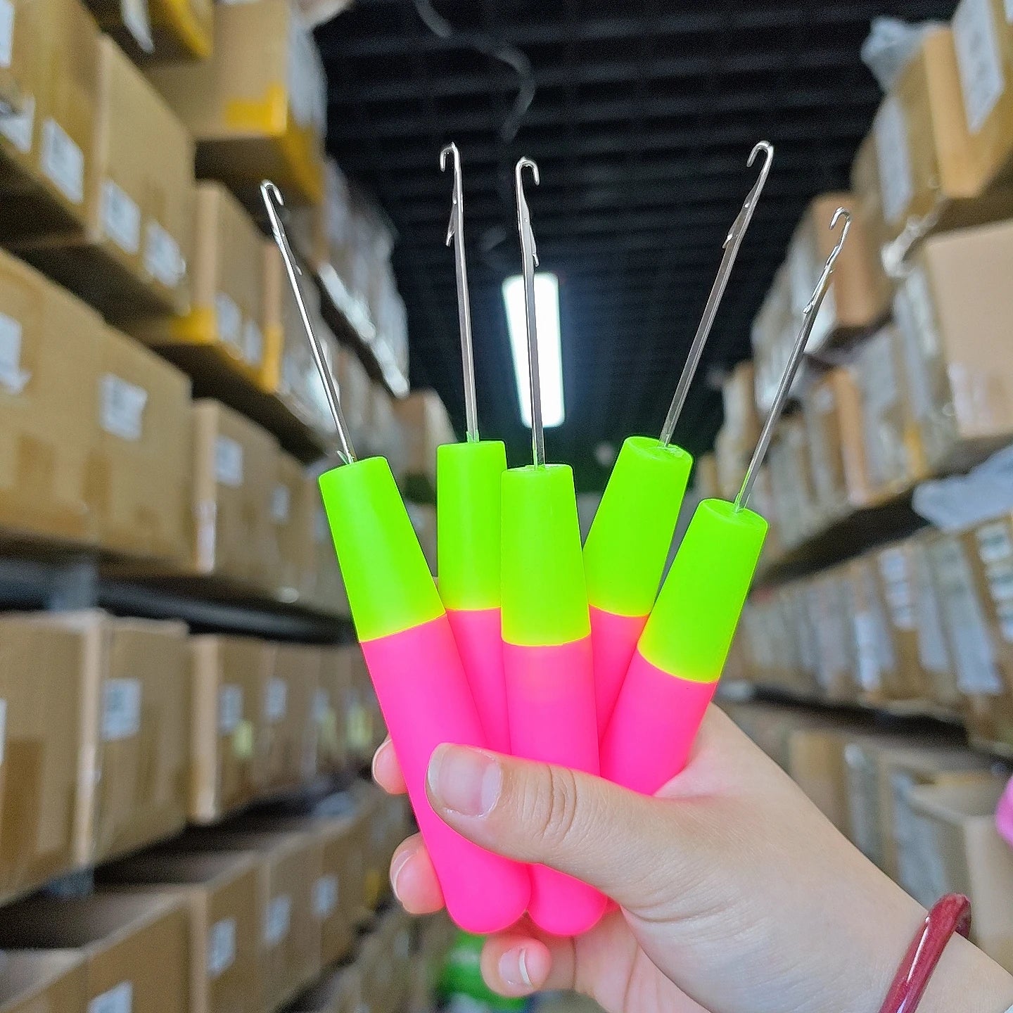 Crochet Hook Plastic Crochet Hook Needle For Hair Weaving Hook Needles 1/3/5Pcs Dreadlock Knitt Hair Weaving Crochet Needle Hook