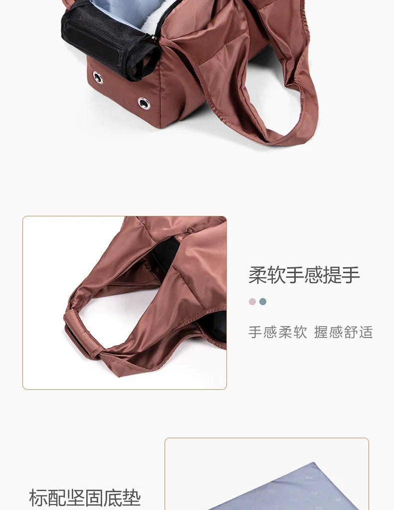 Portable Puppy Shoulder Bags Breathable Cat Carrier Bag Cats Transporter Bag Travel Pet Carrier for Cat Dog Pets HandbagBackpack