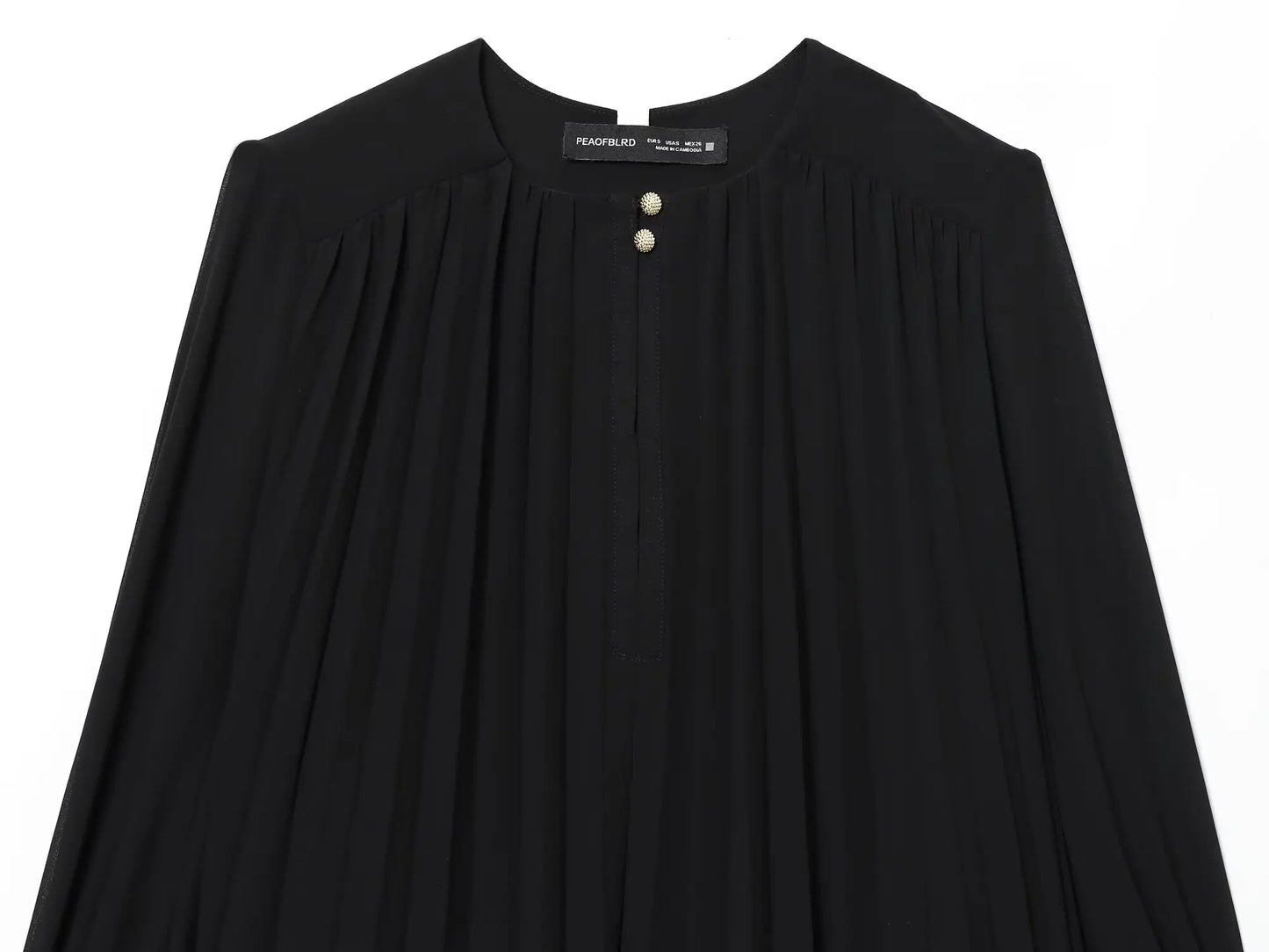 BSAY Autumn New 2025 Women's Lantern Sleeves Round Neck pleated Solid Color Fashion Casual Dress Short Skirt