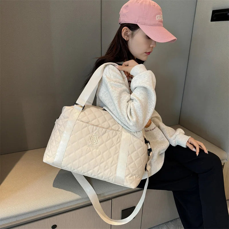 Large Capacity Outdoor Waterproof Travel Bag Luggage Handbag Women Shoulder Bag Oxford Men Sports Gym Bag Female Crossbody Bags
