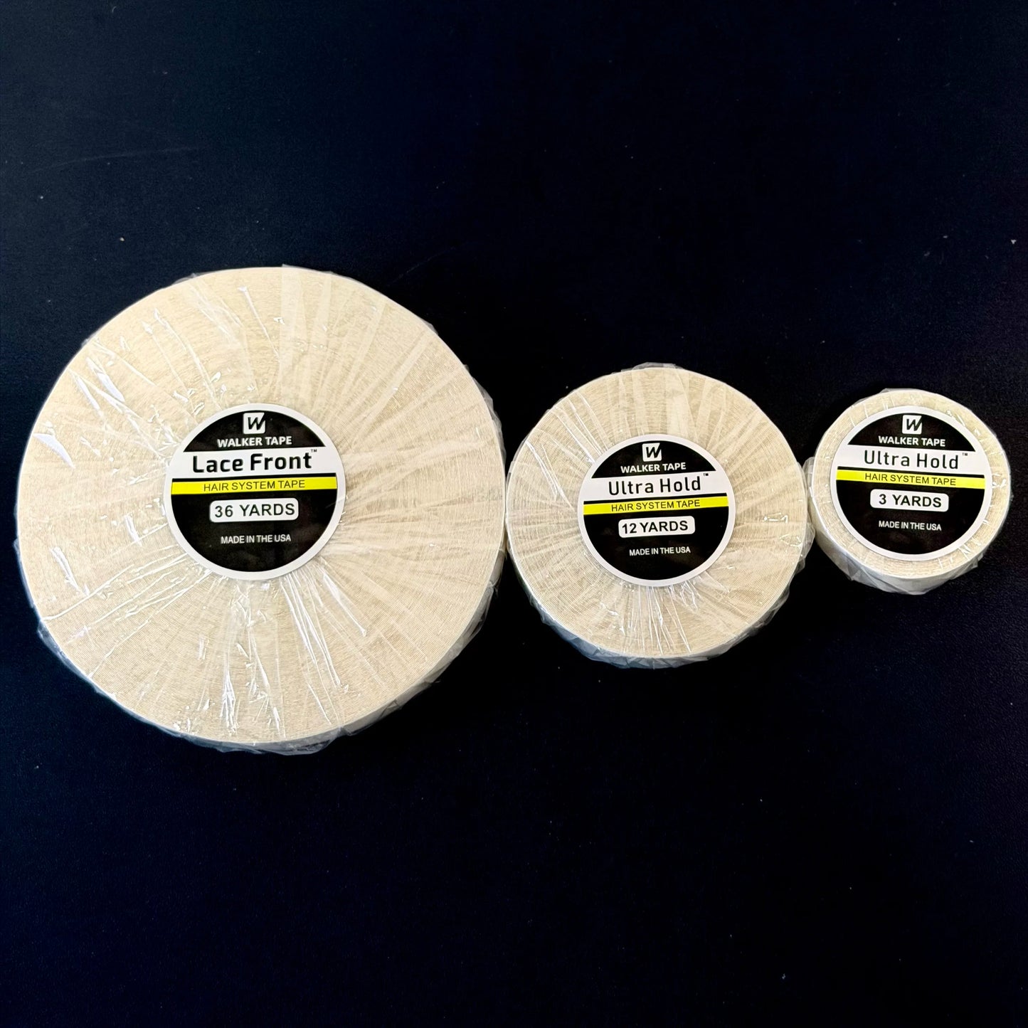 Walker Ultra Hold Tape 3/12/36 Yards Strong Adhesive Hair System Tape for Lace Wigs Toupees